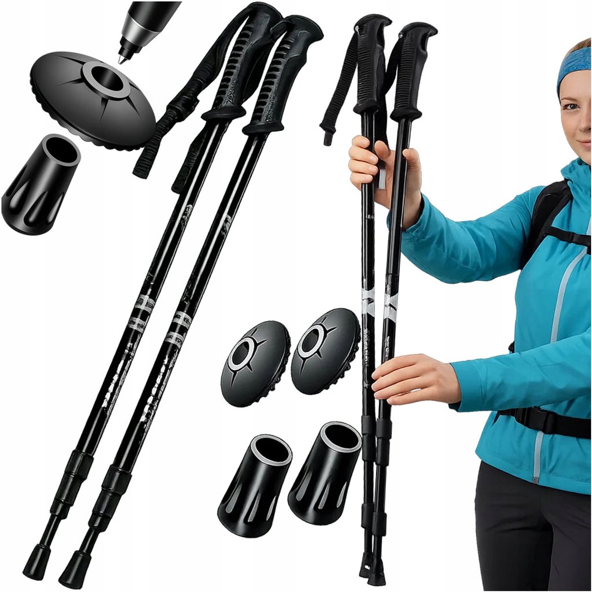 Nordic Walking Stokken Antishock - Lichtgewicht & Comfortabel