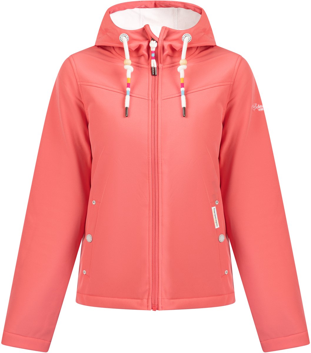 Schmuddelwedda softshell jas Koraal