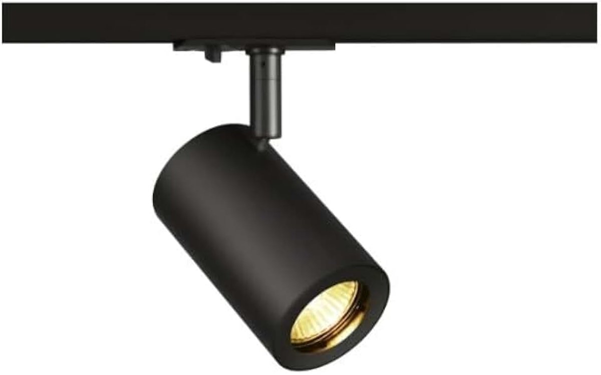 1-fasesysteemspot ENOLA_B TRACK SPOT/spot, ledspot, plafondspot, plafondarmatuur, railsysteem, binnenverlichting / GU10 50 W zwart