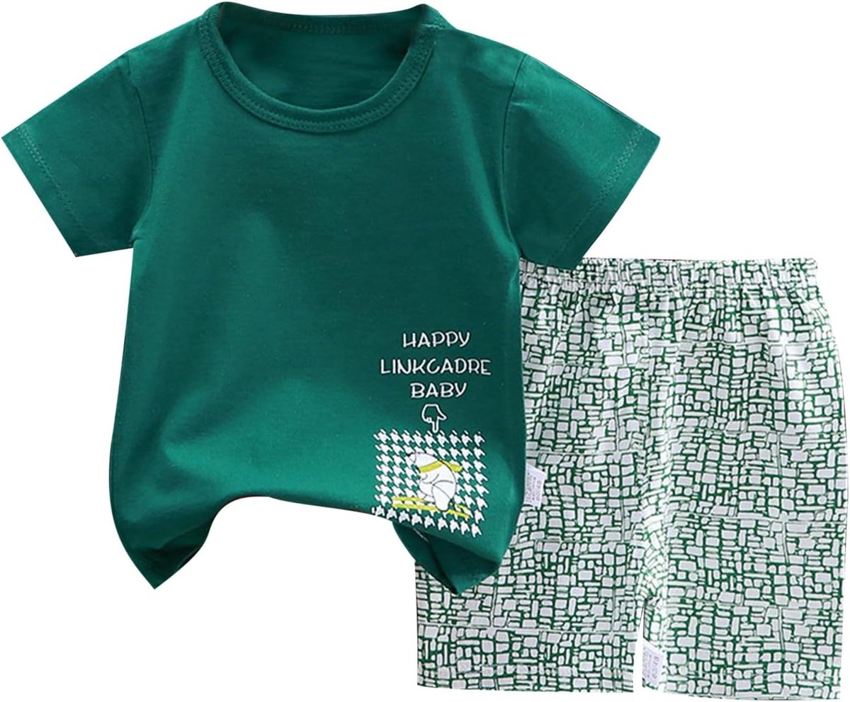 SnelShoppen - Kinderskleding Set voor Meisjes en Jongens - Puur Katoen Zomer T-shirt en Broek - Ideaal voor Kinderen - Perfect voor Feestjes en Buiten
