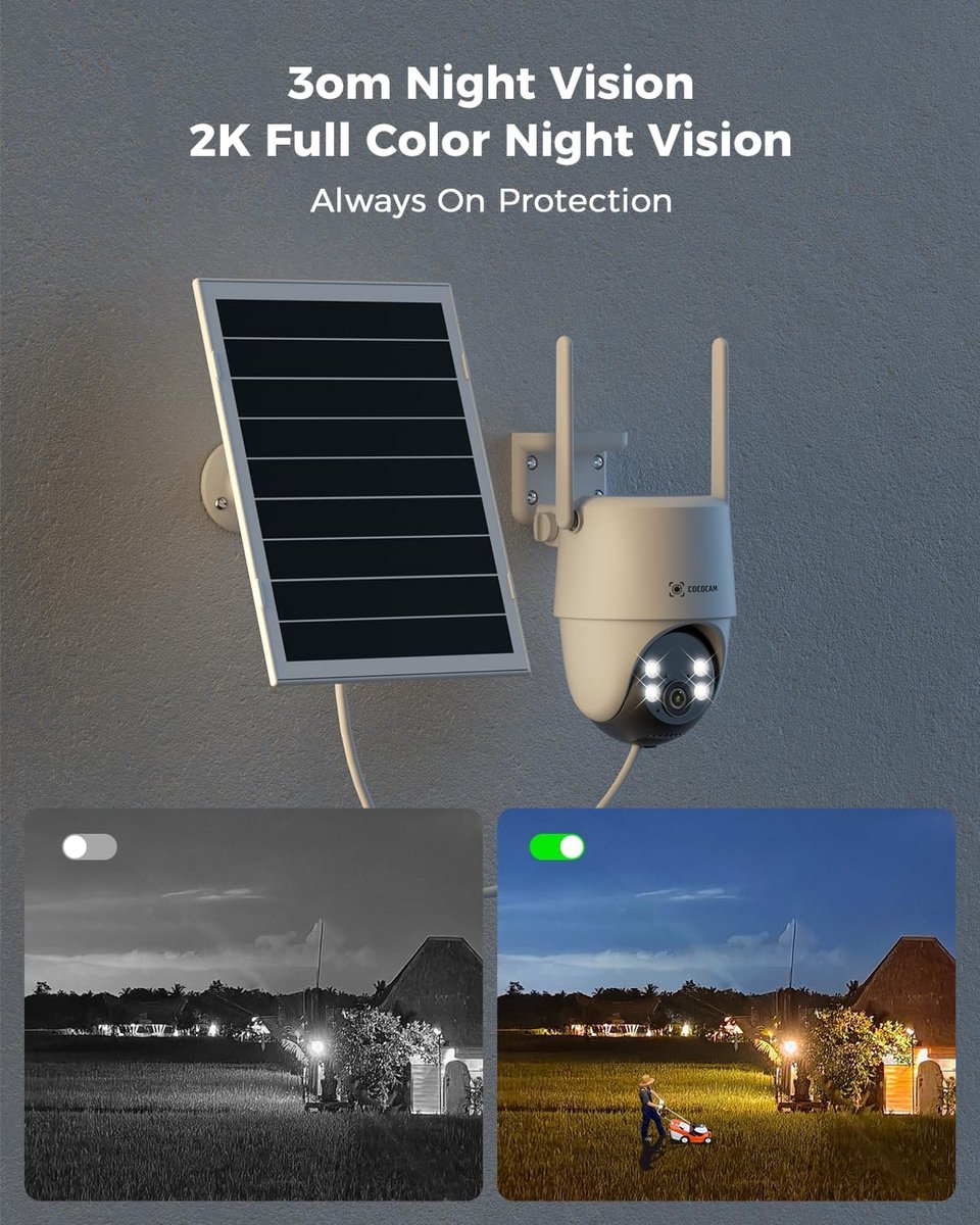 SnelShoppen - 24/7 Opname AOV 4G LTE Beveiligingscamera Buiten - 15000mAh Batterij & 8W Zonnepaneel - 2K PTZ Camera met 30m Nachtzicht, AI-Detectie &