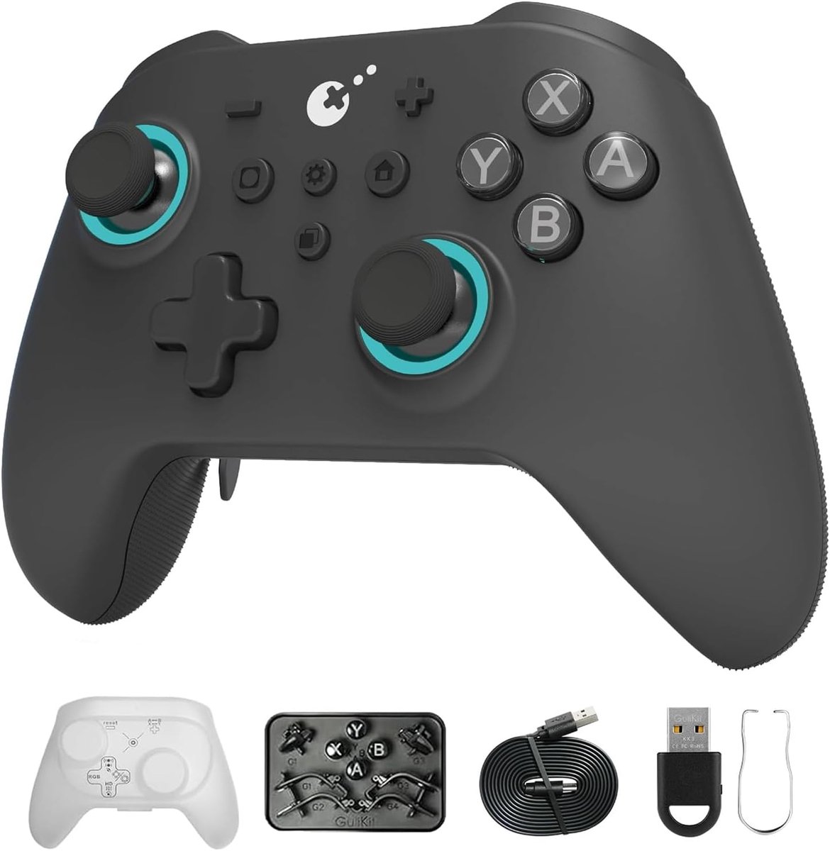 SnelShoppen - GuliKit KK3 Max Controller met Hall Effect Joysticks, Anti-Drift, 1000Hz Polling Rate, 4 Verwijderbare Achterknoppen - Compatibel met Ni