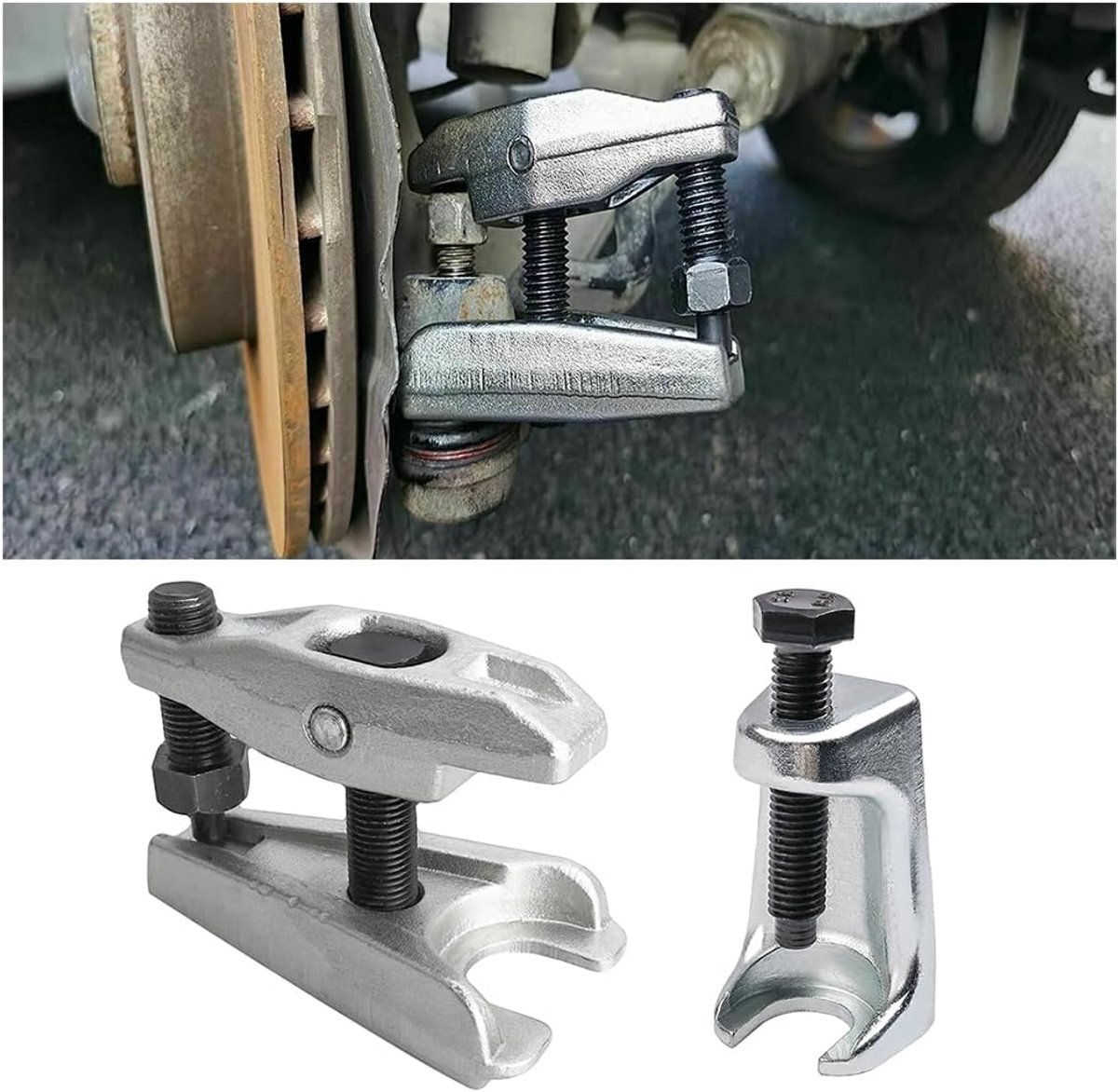 SnelShoppen - 2pcs Ball Joint Puller Set - Auto Bus en Service Tool voor het Verwijderen van Roestige of Versleten Balverbindingen - Hoogwaardige 45#
