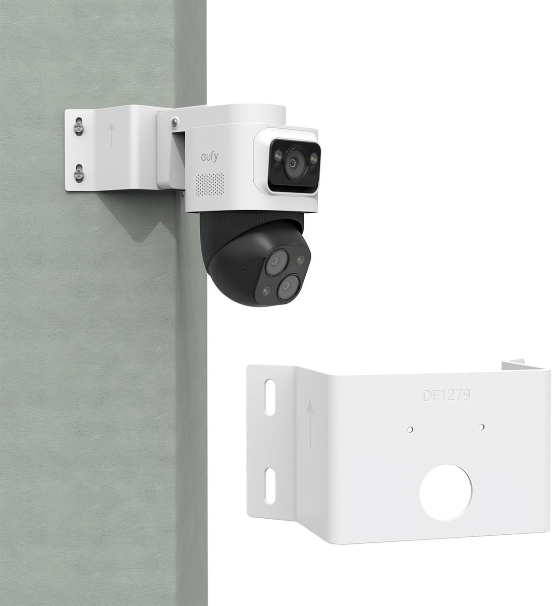 SnelShoppen - HOLACA Wandhoekhouder voor Eufy PoE NVR S4 Max - 90° Bevestiging - Duurzaam en Stevig - Ideaal voor Veiligheidscamera's - Perfect voor B