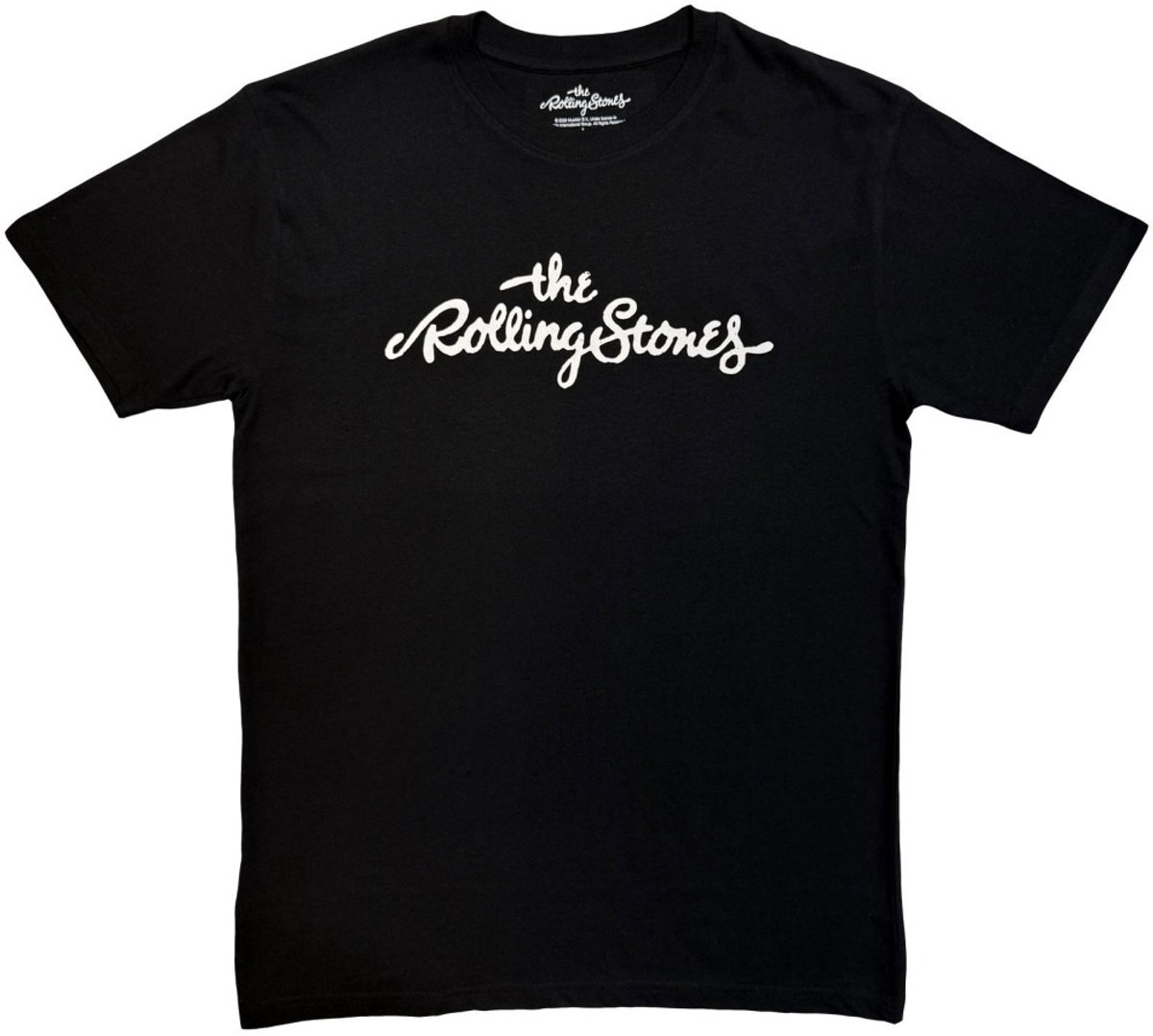 The Rolling Stones - Logo Mono Heren Tshirt - XL - Zwart/Wit