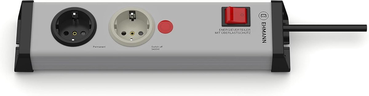 SnelShoppen - Socket voor Wasmachine en Droger - Vermogen Verdeelstuk met Overload Bescherming - Automatische Prioritering - Voorkomt Zekering Doorbra