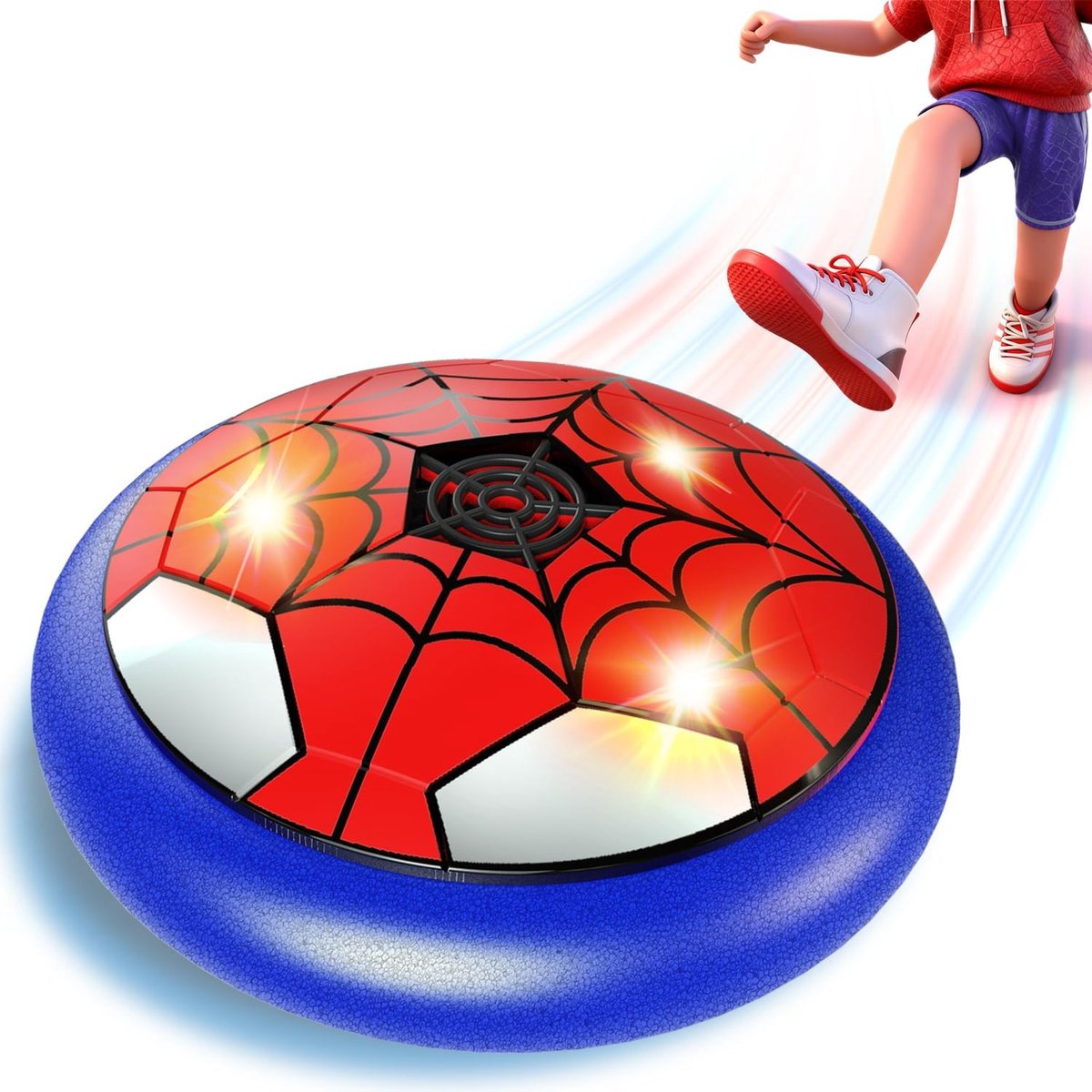 SnelShoppen - Floating Football met Flitsende LED Lichten, Hoverball Speelgoed voor Kinderen 3-12 Jaar - Perfect Cadeau voor Verjaardag en Kerst