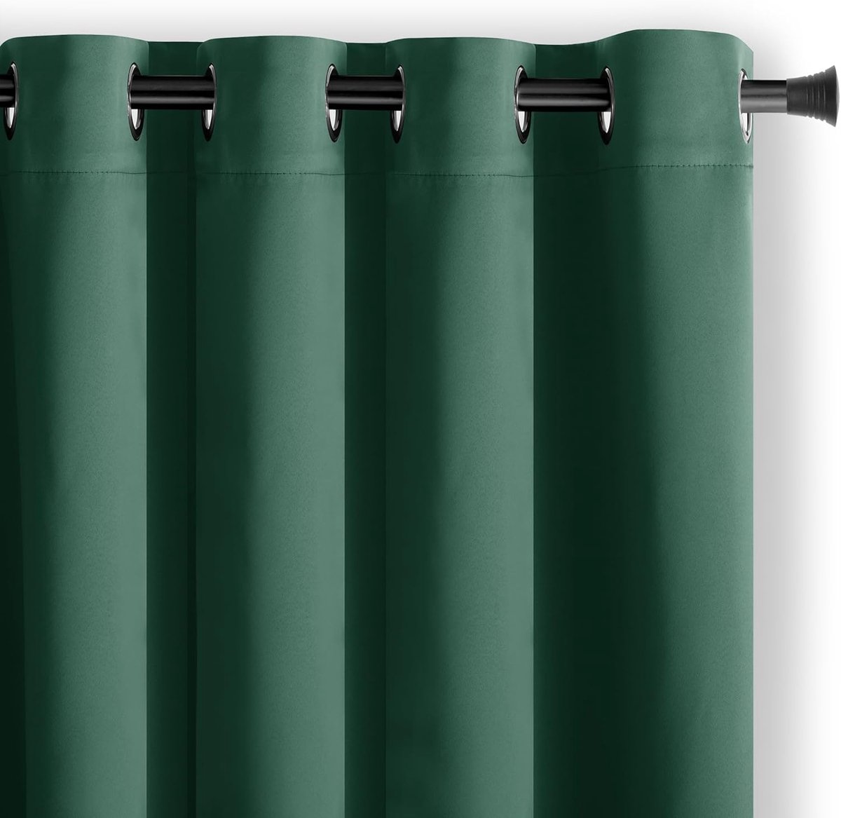 SnelShoppen - Blackout Gordijn 140 x 245 cm Donkergroen 1 stuk Ooglet Gordijn Opaque Raambekleding Decoratie Gordijn voor Woonkamer en Slaapkamer