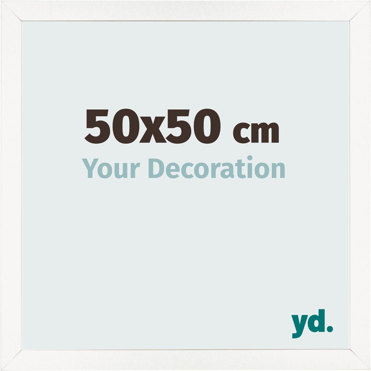 Your Decoration - Fotolijst 50x50 cm - MDF - Wit Hoogglans - Bologna