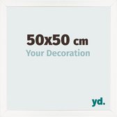 Your Decoration - Fotolijst 50x50 cm - MDF - Wit Hoogglans - Bologna