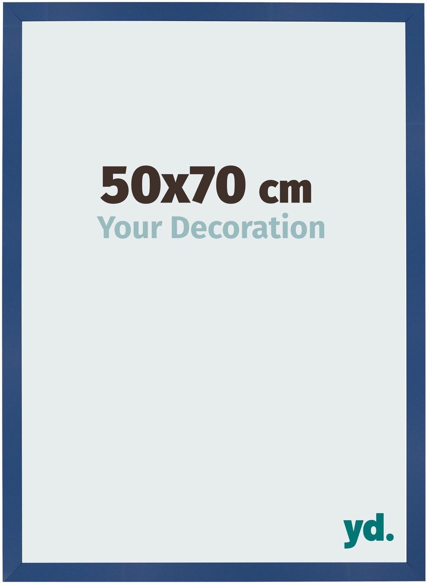 Your Decoration - Fotolijst 50x70 cm - MDF - Donkerblauw - Bologna
