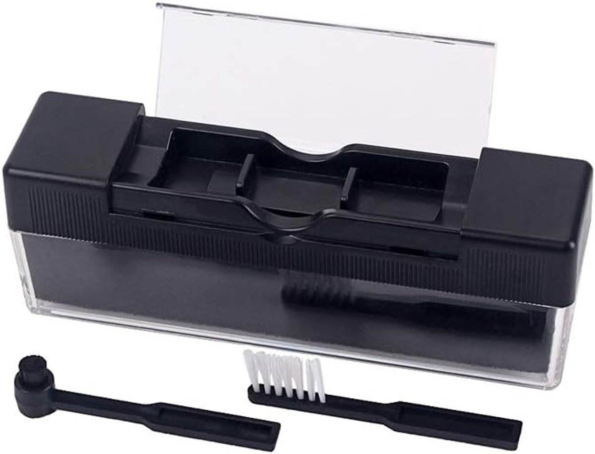 SnelShoppen - Vinyl Records Cleaning Set - LP Phonograph Schoonmaakset met Zachte Borstel - Turntable Onderhoud - Effectieve Platenreiniger voor Muzie