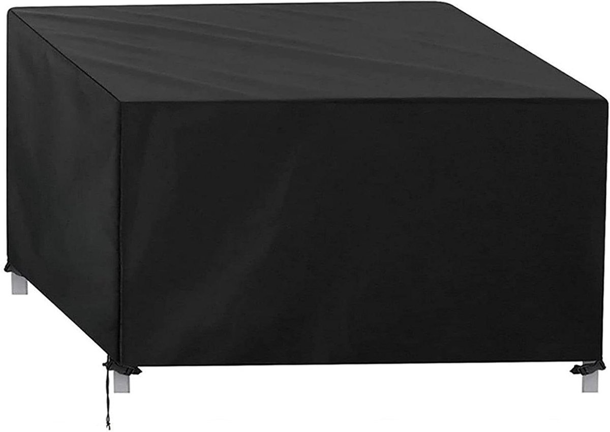 Tafelhoes Waterdicht - Outdoor Beschermhoes - Meubels Beschermen - Winddicht Met Gespen - Diverse Maten Verkrijgbaar - Zwart