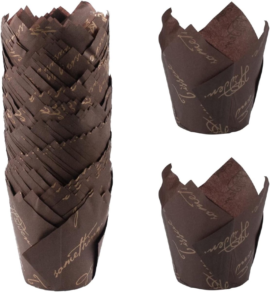 SnelShoppen - 150 Stuks Tulip Muffin Mallen Cupcake Vormpjes - Hoge Kwaliteit, Niet-Plakkerig, Voor Bruiloften, Verjaardagen & Feestjes