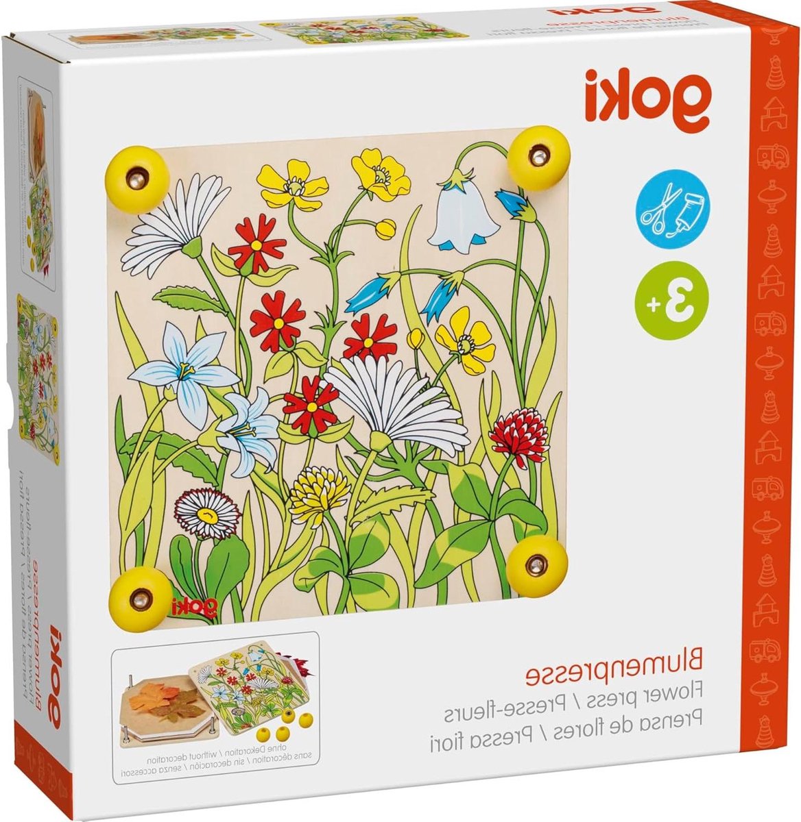 Bloemenpers - Plantenpers Hout - Bloemen Drogen - Gripvaste Sluitingen - 17.5 cm - Meerkleurig
