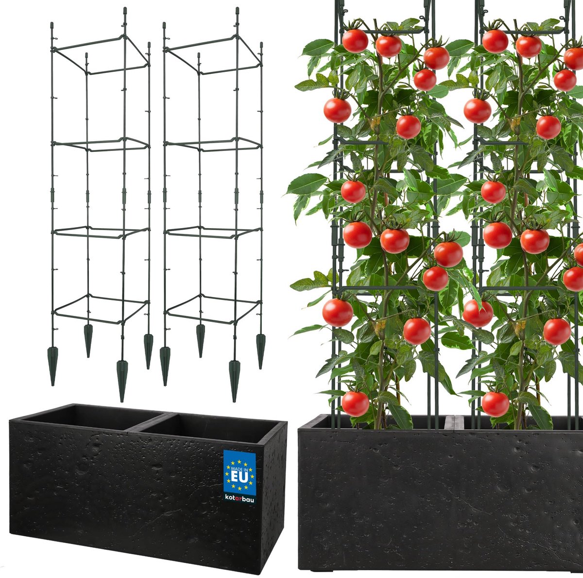 KOTARBAU Bloempot, Plantenpot, Trellis Klimplanten, Plantengeleider