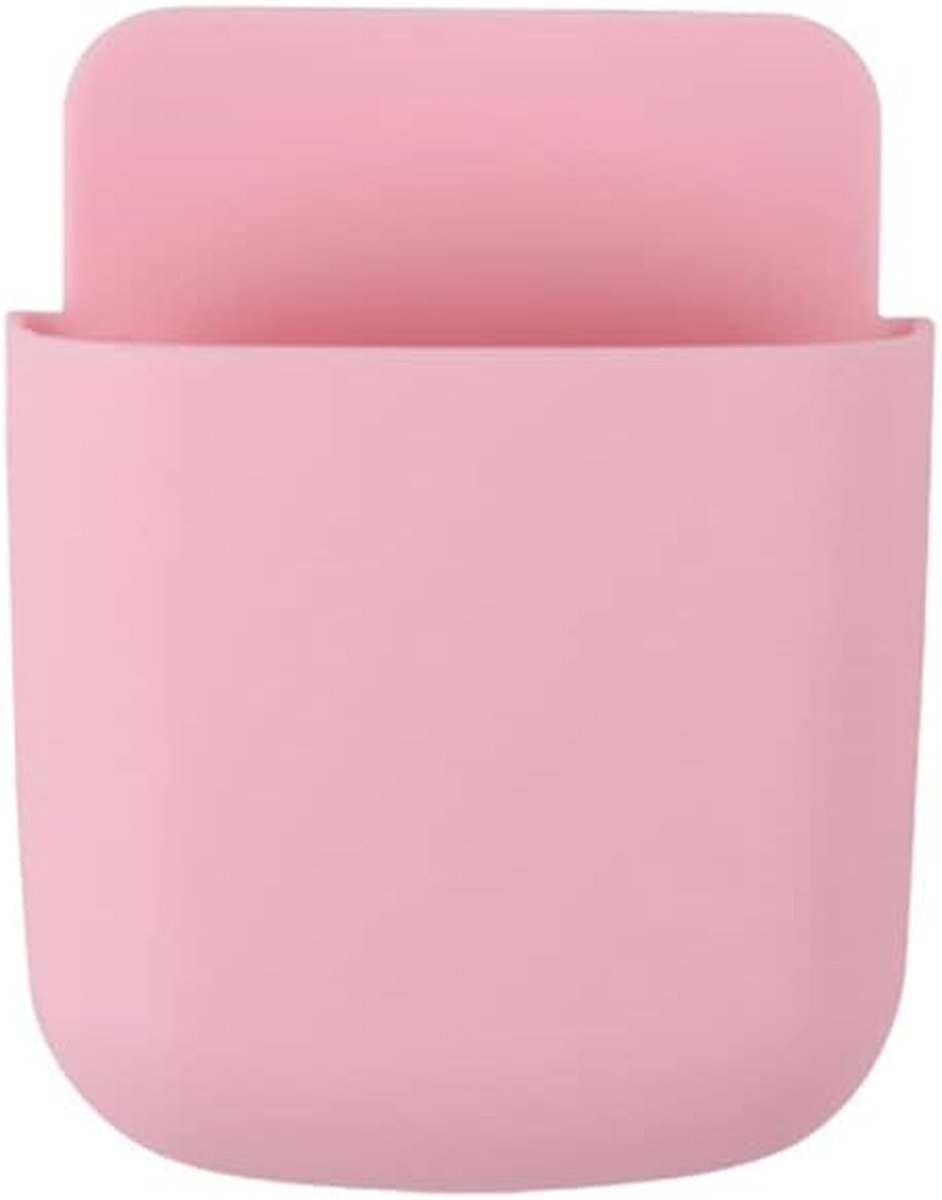 Afstandsbediening Houder - Opbergdoos Organizer - Muur Organisatie - Zelfklevende Installatie - 3 Stuks - Roze