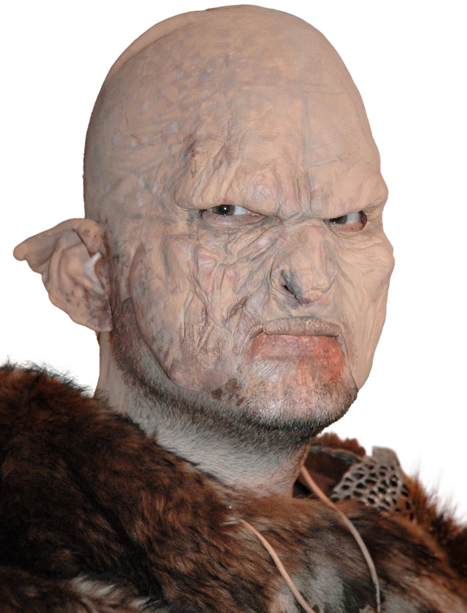 Grot Ork Masker Van Latex Om Aan Te Plakken - Halloween Carnaval Kostuum