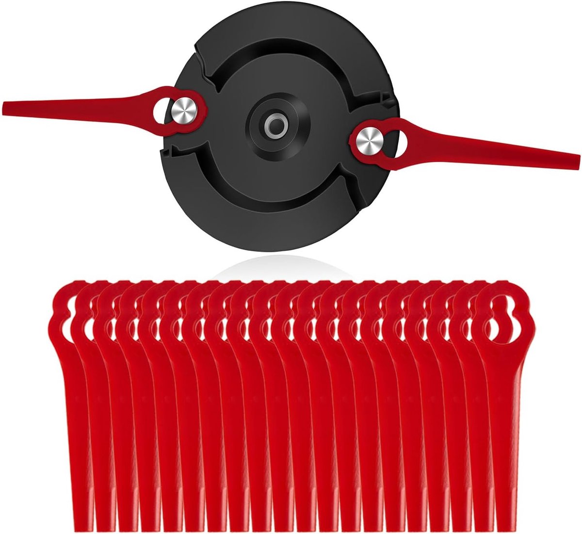 SnelShoppen - Double Blade Disc voor Accu Grastrimmer, 20 Snijbladen, Effectieve Snit, Duurzaam en Efficiënt, Tuinaccessoires voor Perfecte Grasafwerk