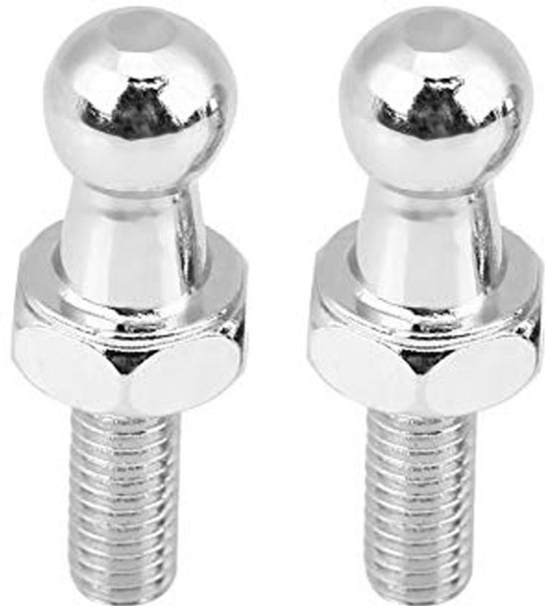 M6 Bal Stud Bouten - Roestvrij Staal - Voor Gasstruts en Motorkappen - 2 Stuks