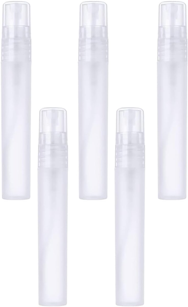 SnelShoppen - 5PCS Mini Spray Bottles 10ML - Compacte Perfume Atomizers voor Persoonlijke Schoonheid, Cosmetica en Makeup - Perfect voor Reizen, Feest