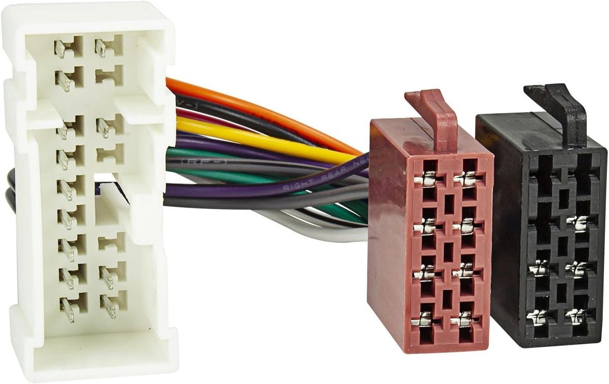 SnelShoppen - Radio Adapter Kabel voor Nissan Almera, Primera, Micra, Terrano, X-Trail, Navara - 16pol ISO Standaard, Eenvoudige Installatie, Ideaal v