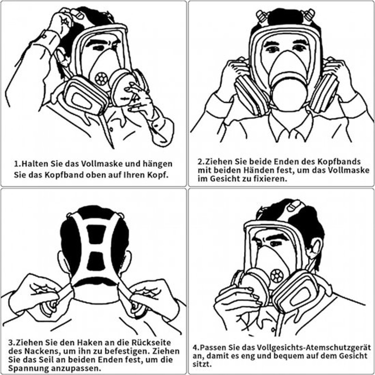 Gasmasker - Halfgelaatsmasker - met 100 verwisselbare luchtfilters - Herbruikbaar - met filter en veiligheidsbril - met Opbergzak - Voor organische dampen, stof, lassen, slijpen