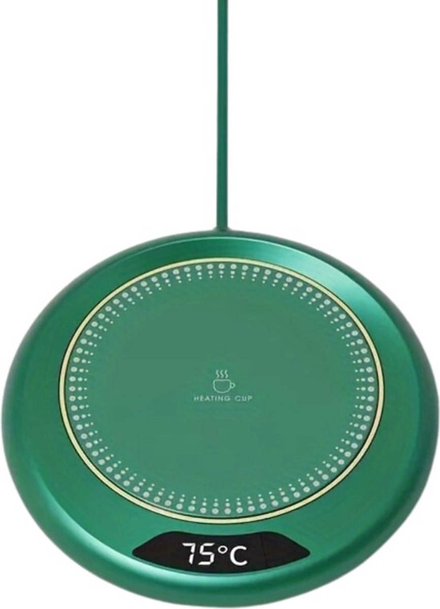 Bekerswarmer - Mokwarmer - Mokwarmer - Koffiewarmer - Verwarmde Onderzetter - Koffiewarmhouder - Koffiekopwarmer - Kopwarmer - USB - Kopjeswarmer - Groen