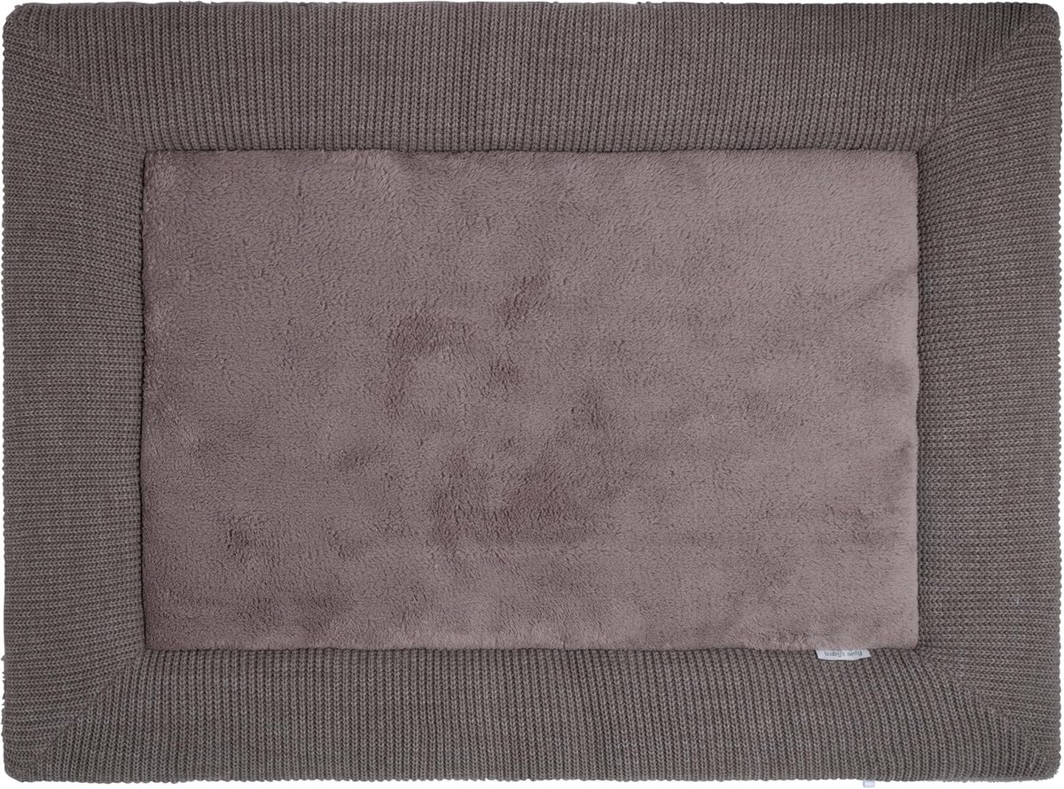 SnelShoppen - Gebreid Boxkleed Hope - Extra Dik Speelkleed 75x95 cm - Tweezijdig te Gebruiken - Hazel Brown - Perfect voor Baby's Speelbox