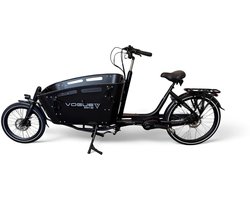 Vogue Carry 2 Elektrische Bakfiets - Mat Zwart - 50 cm