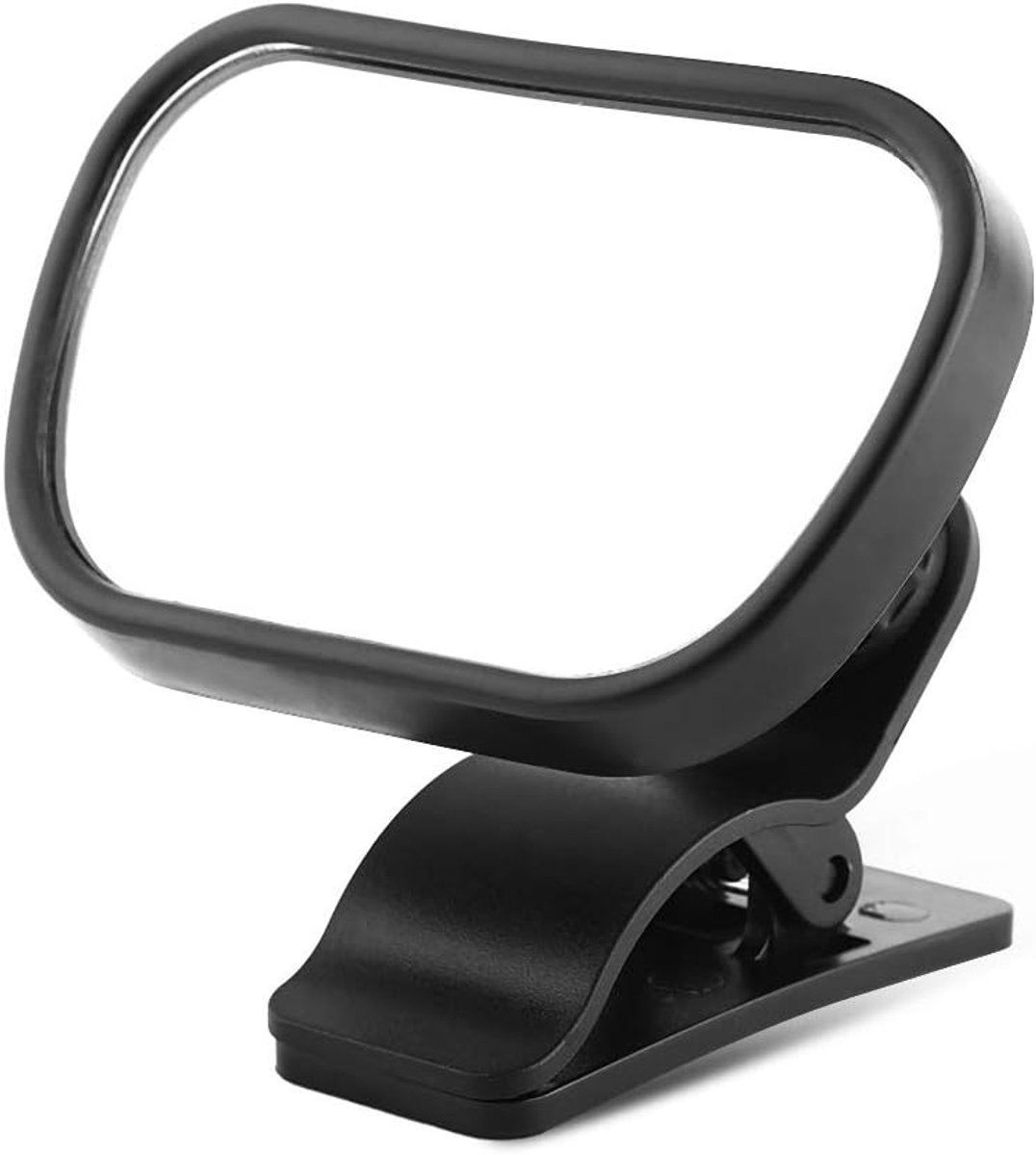 SnelShoppen - Baby Achteruitkijkspiegel - Veiligheid Spiegel voor Auto - Zwart met Zuignap - Kinderen - Auto Accessoire - Baby Spiegel voor Achterbank