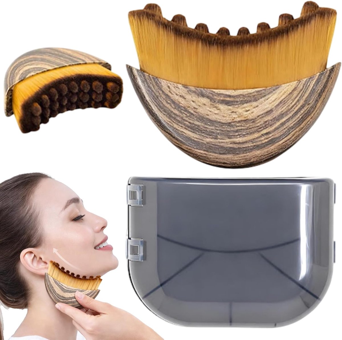 Thijox - Lymfborstel Gezicht, Lymfedrainage Borstel & Gezichtsborstel, Ergonomisch Ontwerp voor Lymfatische Massage, Huidverzorging en Ontwatering