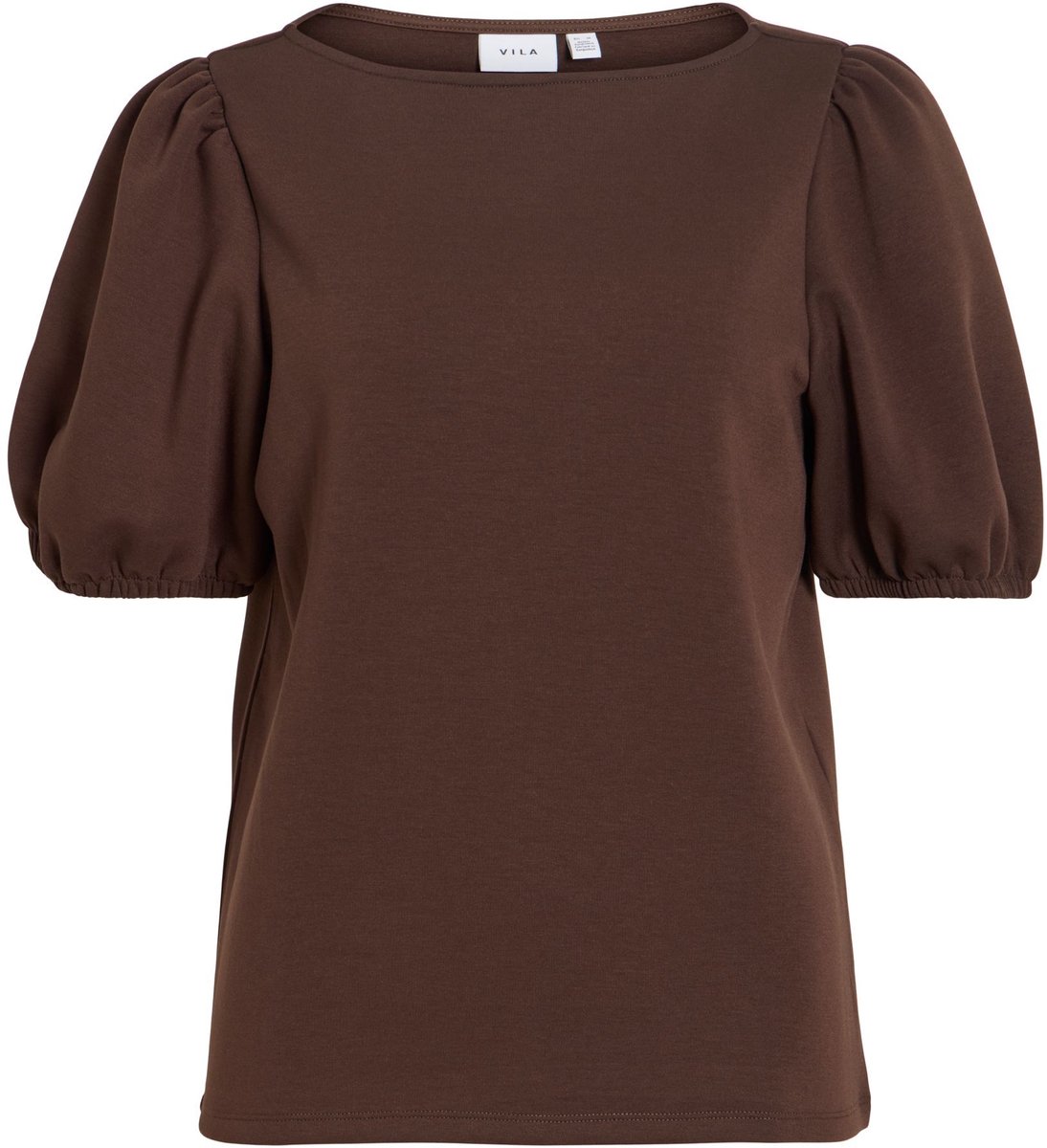VILA Top met korte mouwen VIREFLECT Boothals