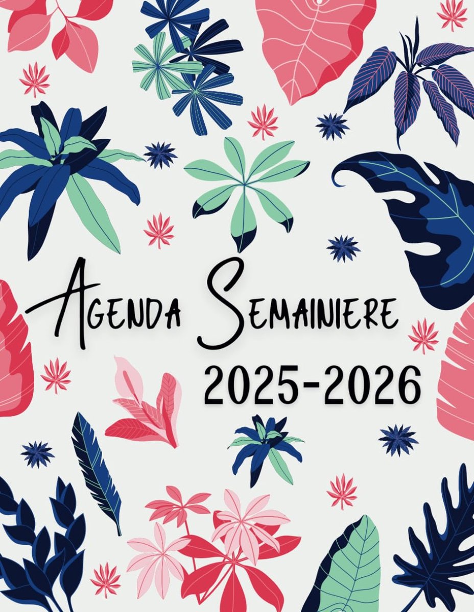 SnelShoppen - Agenda Semainier 2025-2026 A4 | 1 Week op 1 Pagina | Praktische Organisator met Bloemen Thema | Maand- en Weekplanning | 1 Januari 2025