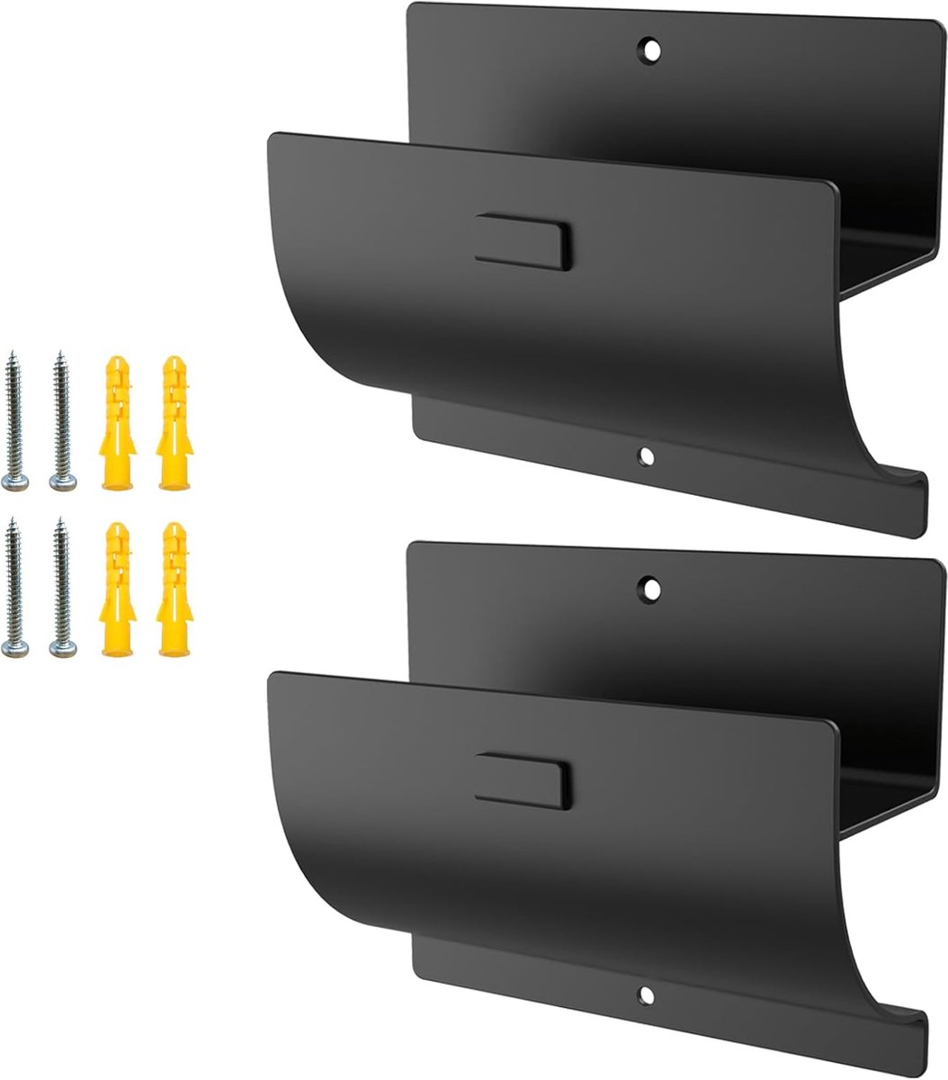 SnelShoppen - Heavy-Duty Ladder Hanger Wandbevestigde Ladderhaken voor Ladderopslag - Stevige Tuin- en Garagehangers - 2 Pack