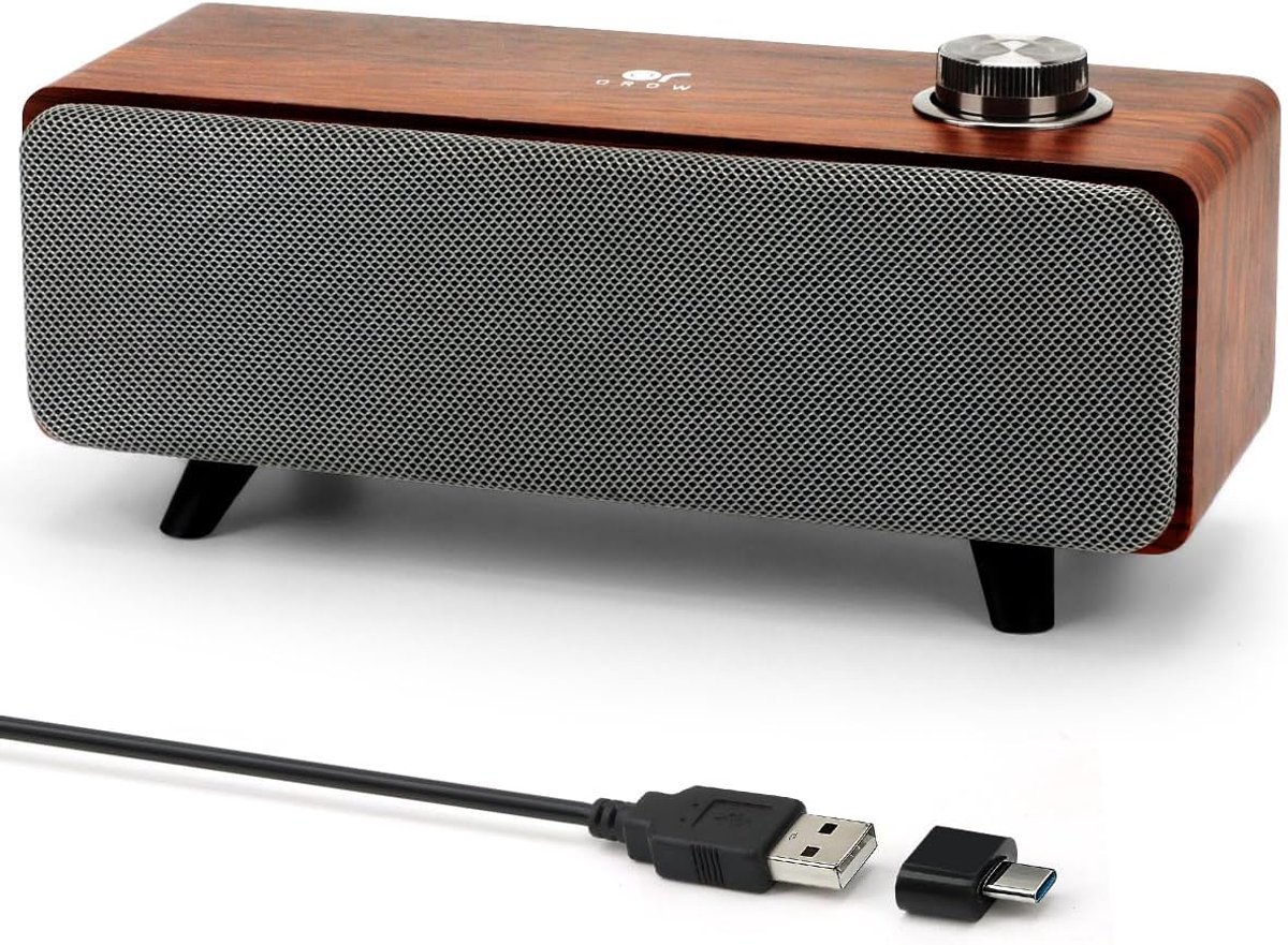 SnelShoppen - Bluetooth Computerluidspreker Soundbar 10W, Draadloze Geluidssysteem voor PC, Laptop, TV, Compact en Krachtig, Ideaal voor Feest, Gaming