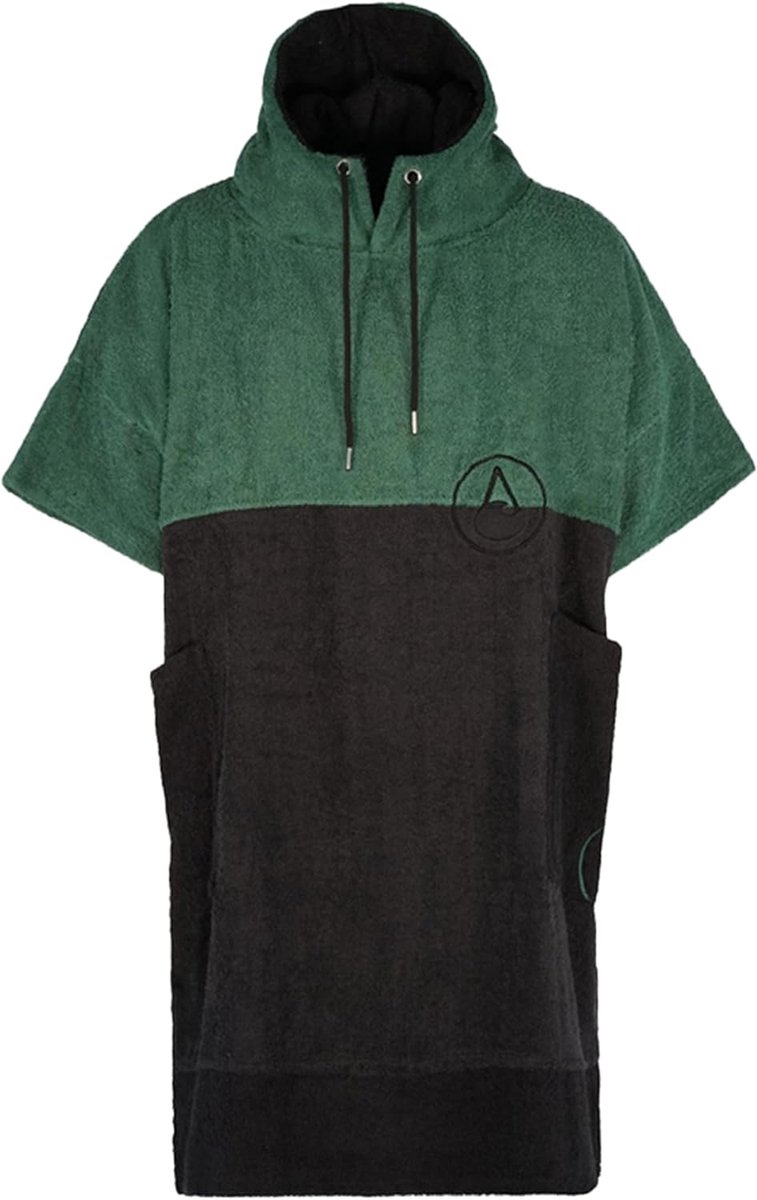 SnelShoppen - WAVE HAWAII Bad Poncho voor Mannen en Vrouwen, Maat L, 170-200 cm, Katoen, Surf Poncho, Velours en Terry Handdoek met Hoge Waterabsorpti