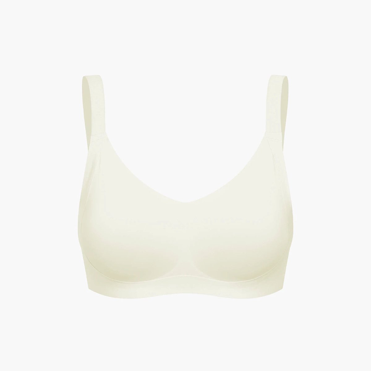 creamyfabrics Creamy Fabrics - Seamless Compact Push-Up Bh - Naadloos - Ultra Zacht - Comfortabel - Sculptend - Ideaal Voor Elke Dag - Ecru - S