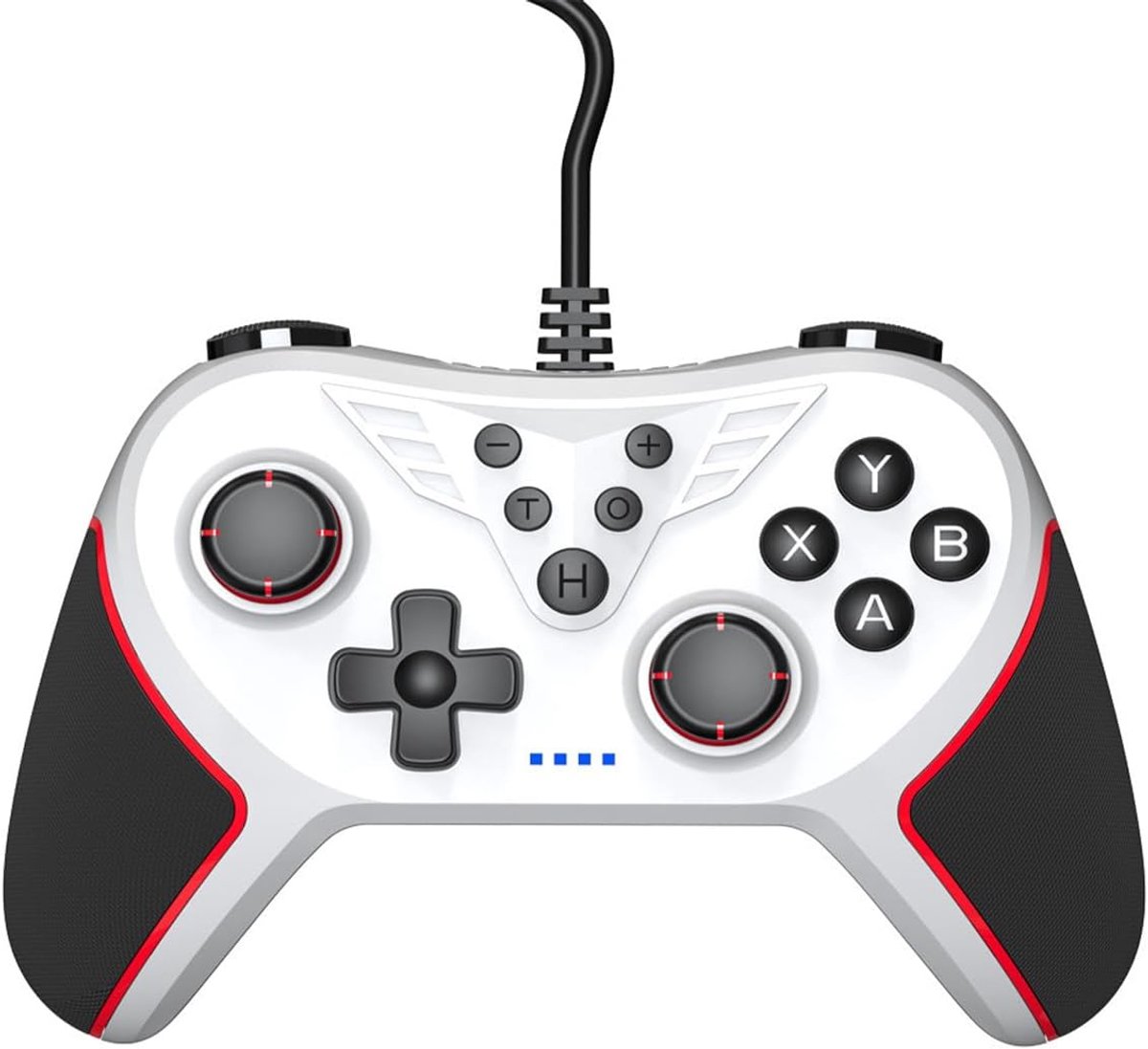 SnelShoppen - PC Wired Controller USB Game Controller met Vibratie voor Windows 7/8/10/11, Ergonomisch, Duurzaam ABS, Ideaal voor Gamers