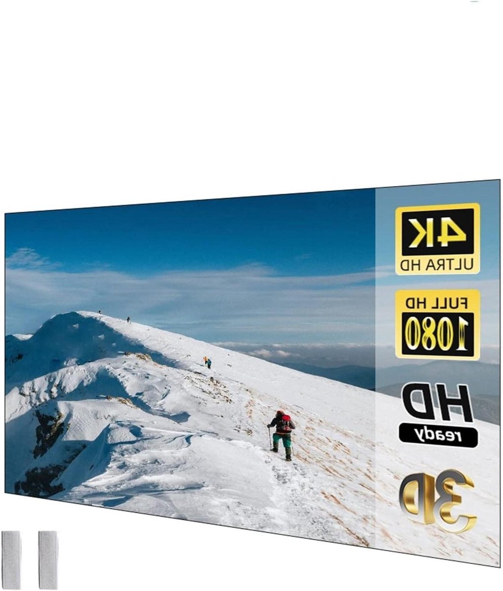 Projectiescherm - Beamer scherm - Thuis Film Kijken - Anti-licht Coating - 100 Inch - Wit
