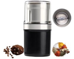 LISM-Elektrische koffiemolen, kruidenmolen van 200 ml, 200W motor, Geschikt voor espressobonen, noten en granen; compact maar krachtig.