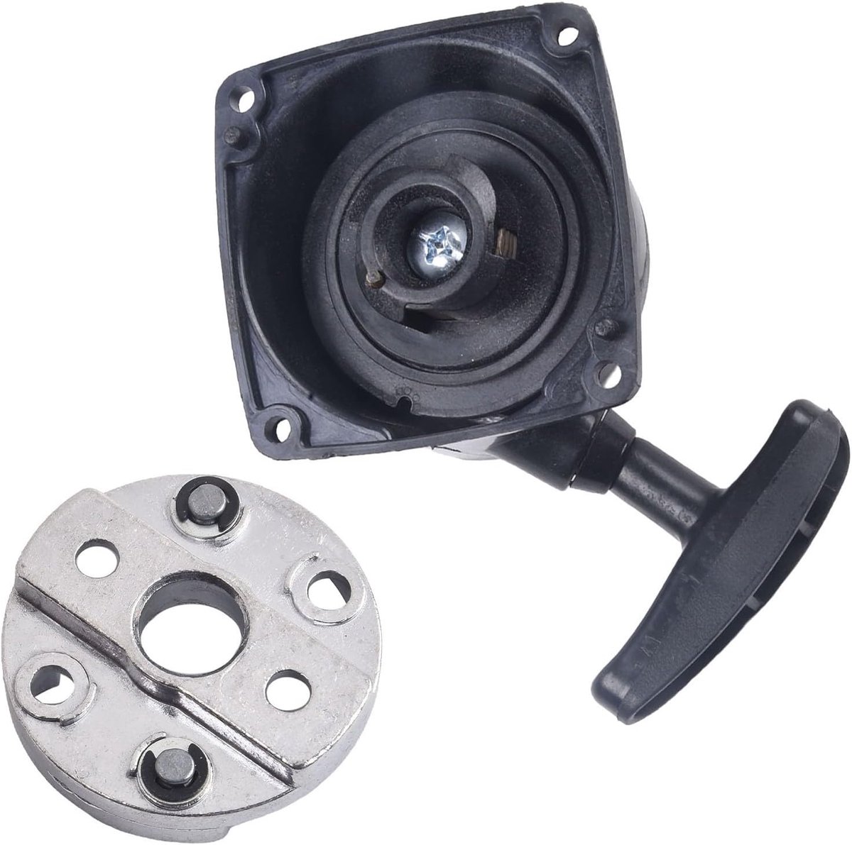 Trekstarter - Startmechanisme - Bosmaaier starten - 52mm inbouwmaat - 6 x 6 x 6 cm - Afgebeeld
