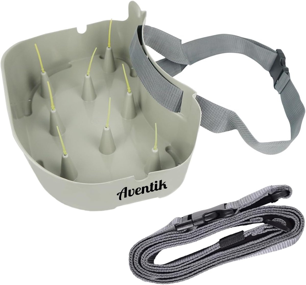 Vislijn Mand - Vliegvissen Accessoire - Vliegvissen - Minimaliseert Knutten - 37 x 24.5 x 17 cm - Grijs