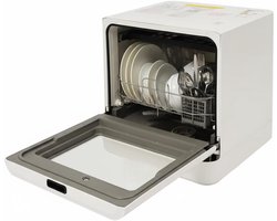 Tafelvaatwasser - Mini vaatwasser - Hygiënisch servies - Compact en draagbaar - 6 Liter reservoir - Wit