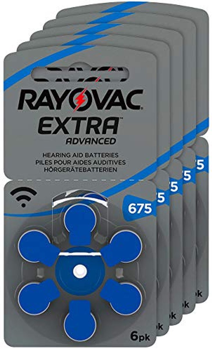Gehoorapparaat Batterijen - Knoopcel Batterijen - Luistercomfort Verbeteren - Extra Lange Looptijd - 6 Stuks - Blauw