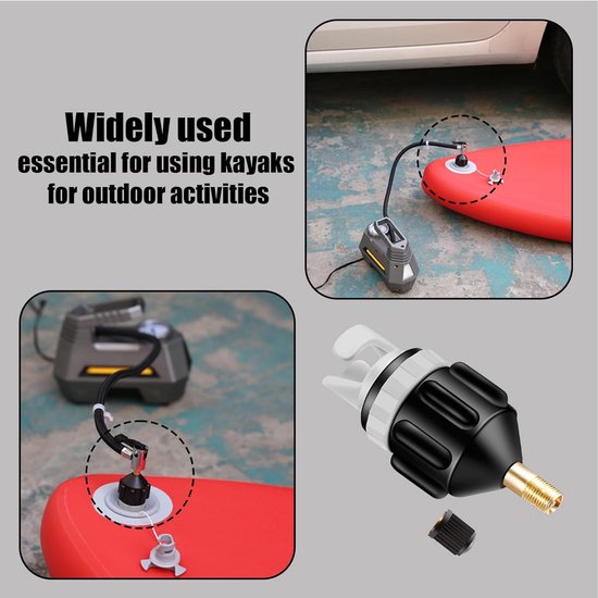 Adapter voor Compressor - Ventiel Adapter - Water Sporten - Universele Compatibiliteit - 1 Stuk - Aero — afbeelding 3