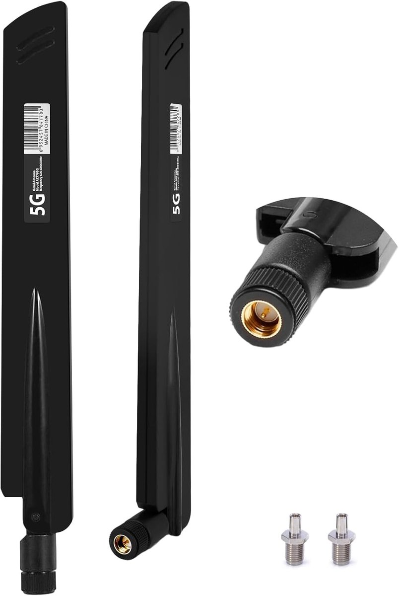5G LTE Antenne - Signaalversterker Wifi - Netwerkverbetering Thuis - 18DBI High Gain - 600-6000 MHz - Zwart