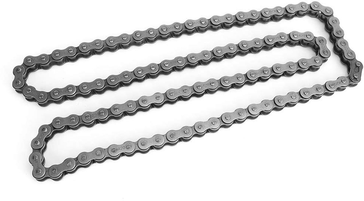 Dailygoods- Ketting 420 met 102 schakels - Vervanging voor ATV Quad - Crossmotor 4TaoTao/SUNL - Hoge kwaliteit legering - Geschikt voor 428 ketting - Lange levensduur - Motorfiets Ketting