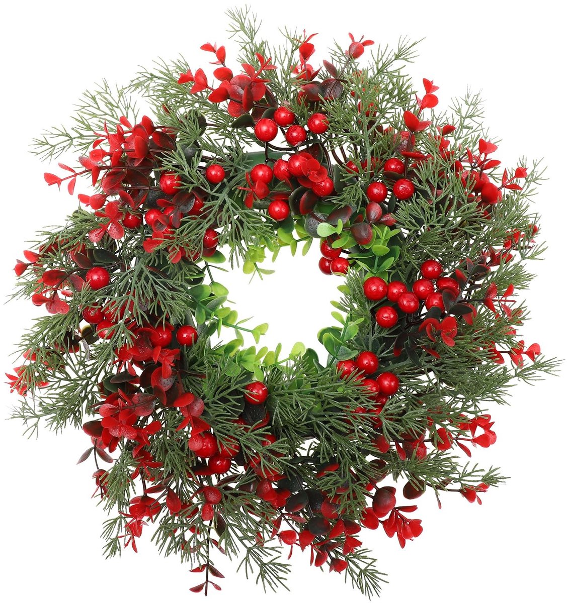 Dailygoods - Kerstkrans - Deurkrans met Bessen voor Feestelijke Decoratie