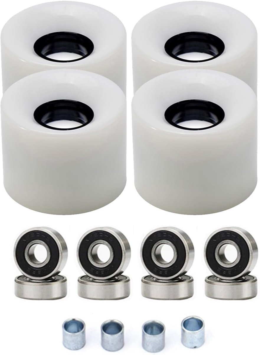 Skateboardwielen Set Longboard Wielen Straat Cruisen All Weather Lagers 60x45mm 78A